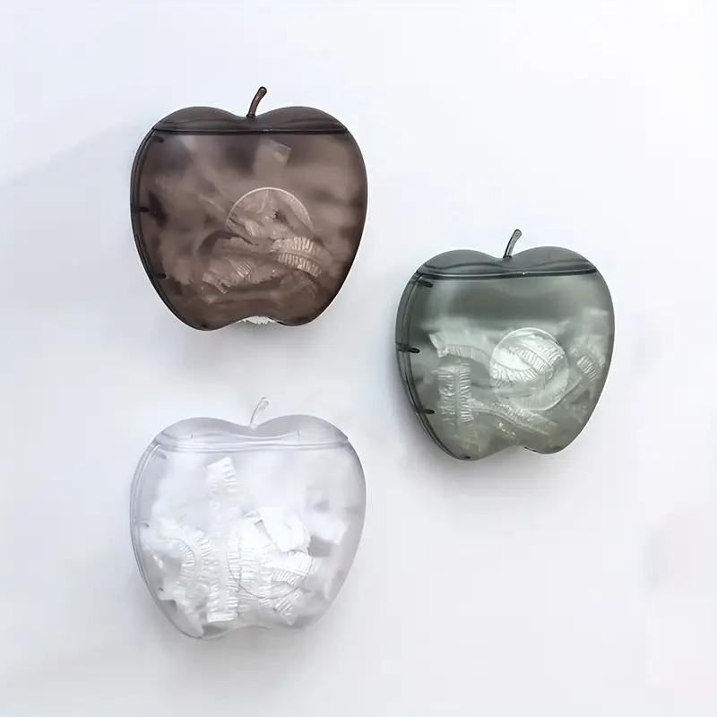 Easy to install wall mounted cling film and shower cap storage box - large capacity, no drilling required, perfect for kitchen a