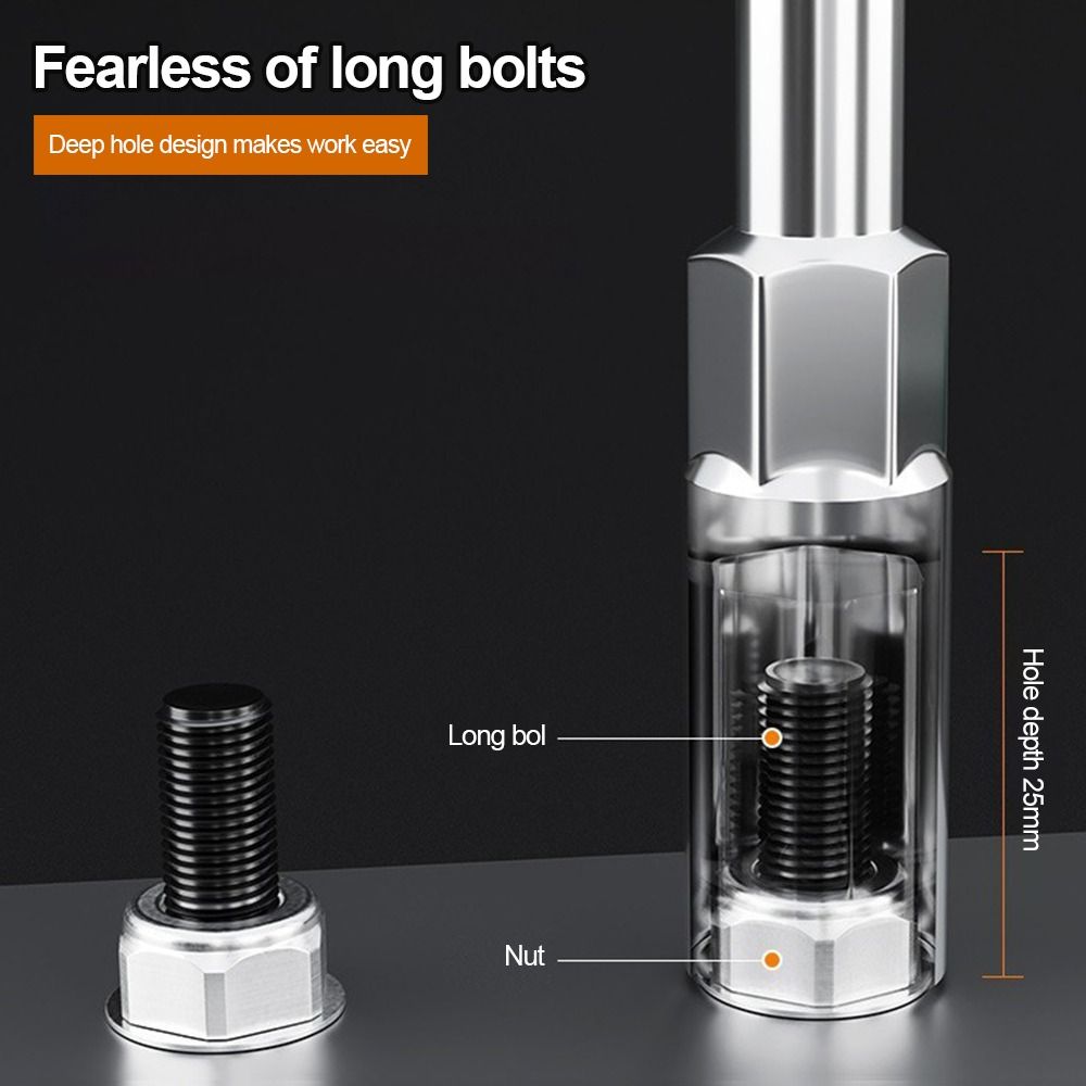 Kreativer Metallschraubendreher 5-13mm Größe Mehrzweck-Mutterschraubendreher Sechskant Verlängerungs-Schraubendreher Schraubenschlüssel Heimwerker