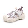 Girls' Closed-Toe Sport Sandals, Breathable Mesh Non-Slip Summer Shoes for Kids, Adjustable Strap Hiking Beach Sandals