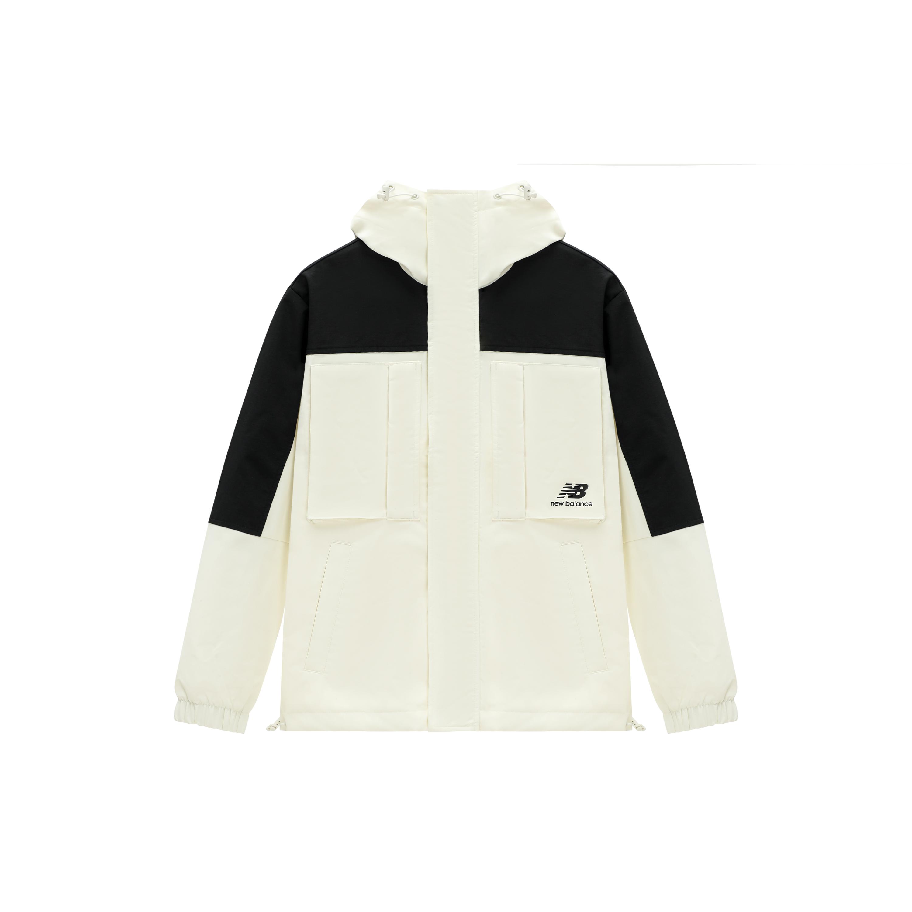 Куртки New Balance Мужские Белые С капюшоном Умеренные Другие AMJ31304-CIC XL