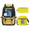 Animation Cartoon Peripheral Printing Children'S Backpack Campus Large Capacity Primary And Secondary School Students Schoolbag Three-Piece Set