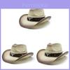 Straw Hat With Wide Brim For Summer Sun Protection And Travel