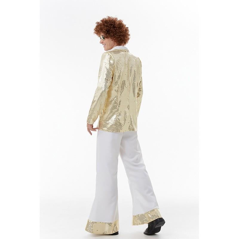 Halloweenový kostým Elvis Presley s parukou Retro Hip Hop Pro jevištní vystoupení