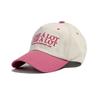 CASE A LOT Slogon Logo Ball Cap - Beige Pink