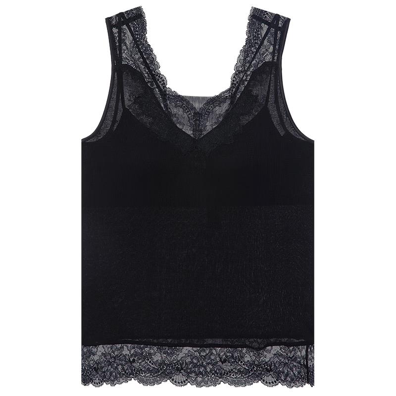 Aimer Women's Summer Lace V-neck Padded Camisole