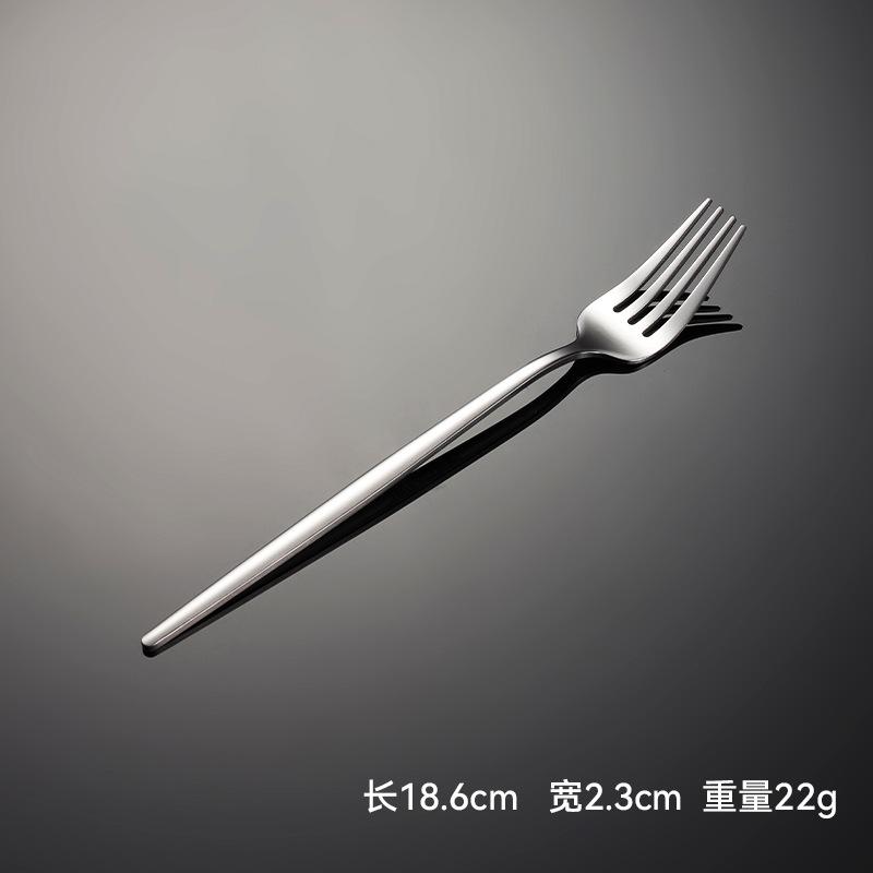 410 Stainless Steel Thin Portuguese Tableware Knives, Forks and Spoons Titanium-plated Paint Multi-specification Gifts