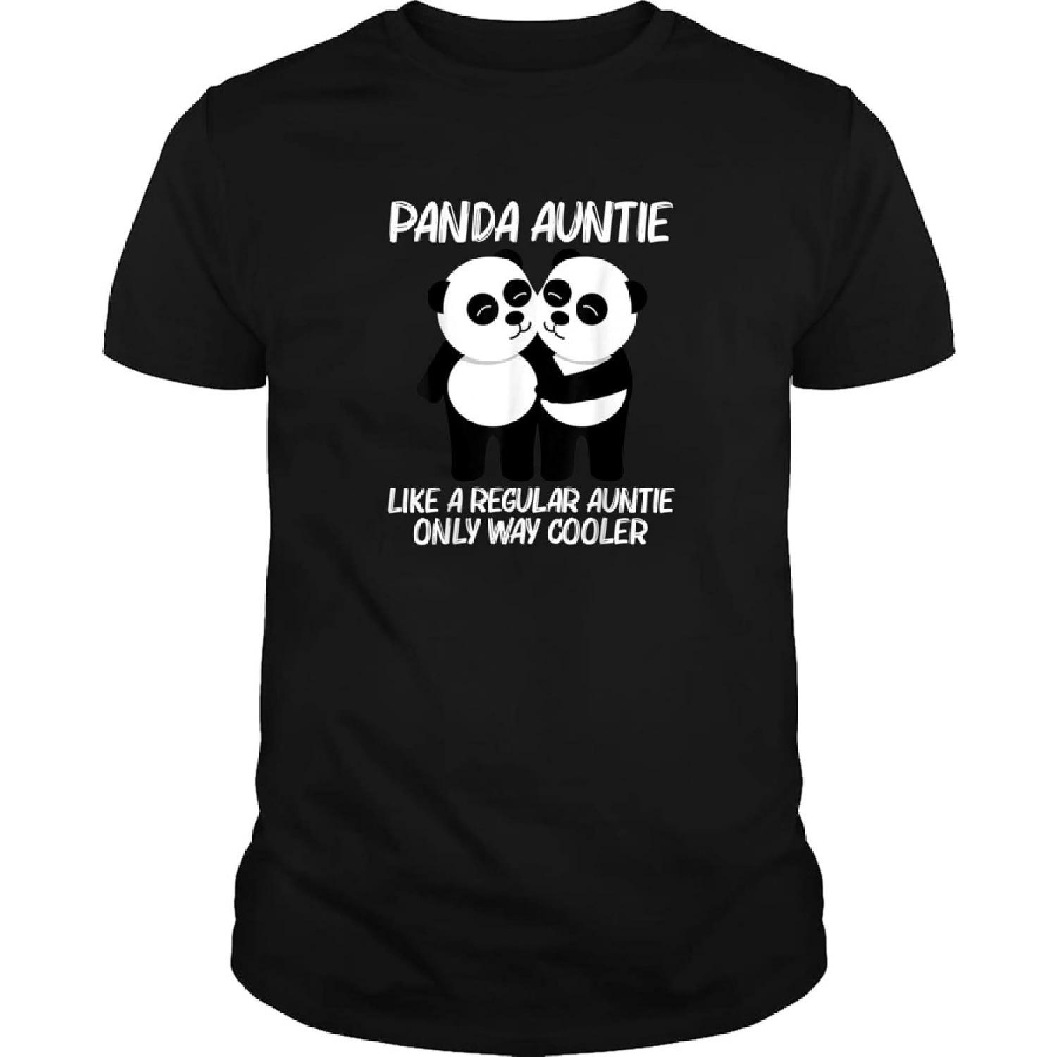 RIATYAA Funny Panda for Aunt Mom Chinese Giant Pandas Forest Animal -Women Birthday Gift-Make Your Own T Shirts Ideas-Gift for Man S