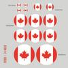 2 sets National flags of all countries Sticker Strip Italian Decal Decor Set Vinyl Badge Bright Color Universal Sticker Auto Styling Accessories