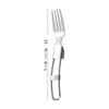 Portable 304 Stainless Steel Folding Cutlery Set: 3-Piece for Students & Outdoor Use