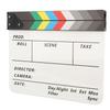 Claquette de Cinéma Son Net Couleurs Portables Acrylique Claquette de Réalisateur avec Stylo Gomme pour Tournage de Séries TV