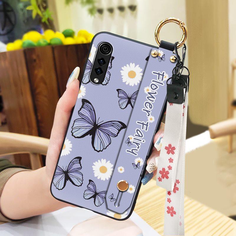 Wrist Strap Flower Phone Case For LG Velvet 4G/5G Shockproof Waterproof Soft Case Fashion Design Anti-dust Kickstand