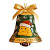 Green Bay Packers 106th Anniversary Christmas Bell Ornament Commemorative Metal Bell Xmas Tree Decoration with Golden Ribbon Keepsake Gift