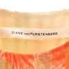 Diane von Furstenberg Silk Floral Cami One Piece 2 Orange Series Women Used