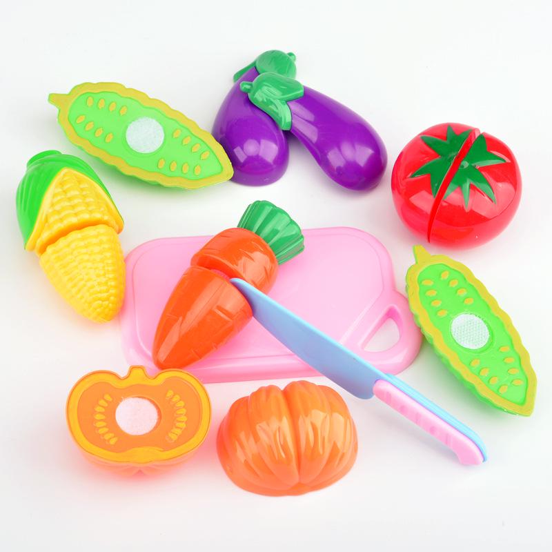 Girls' Pretend Play Kitchen Set: Fruits, Vegetables, and Cooking Toys