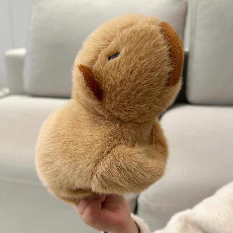 Cute Kapibala Capybara Palm Circle Cartoon Children's Bracelet Doll Plush Toy Wrist Decoration Doll