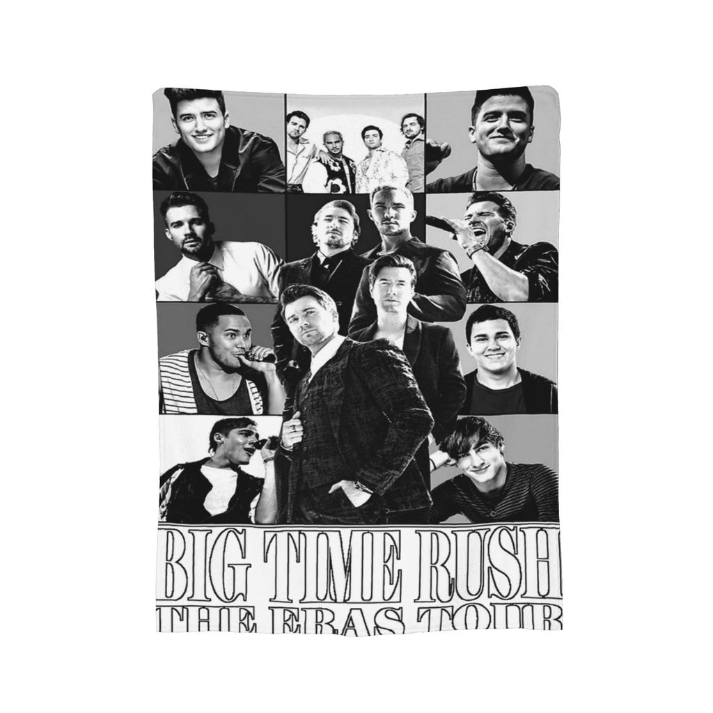 Big Time Rush Band Eras Tour Accessories Blanket Ultra-Soft Flannel Throw Blanket Relax Rug Piece