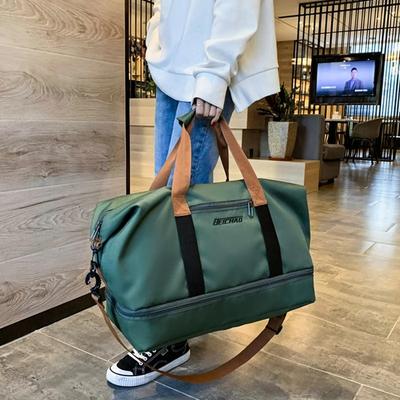 Expandable Travel Duffle Bag For Women, Sports Handbag, Fitness Bag, Large Capacity, One Shoulder Weekend Overnight Bag