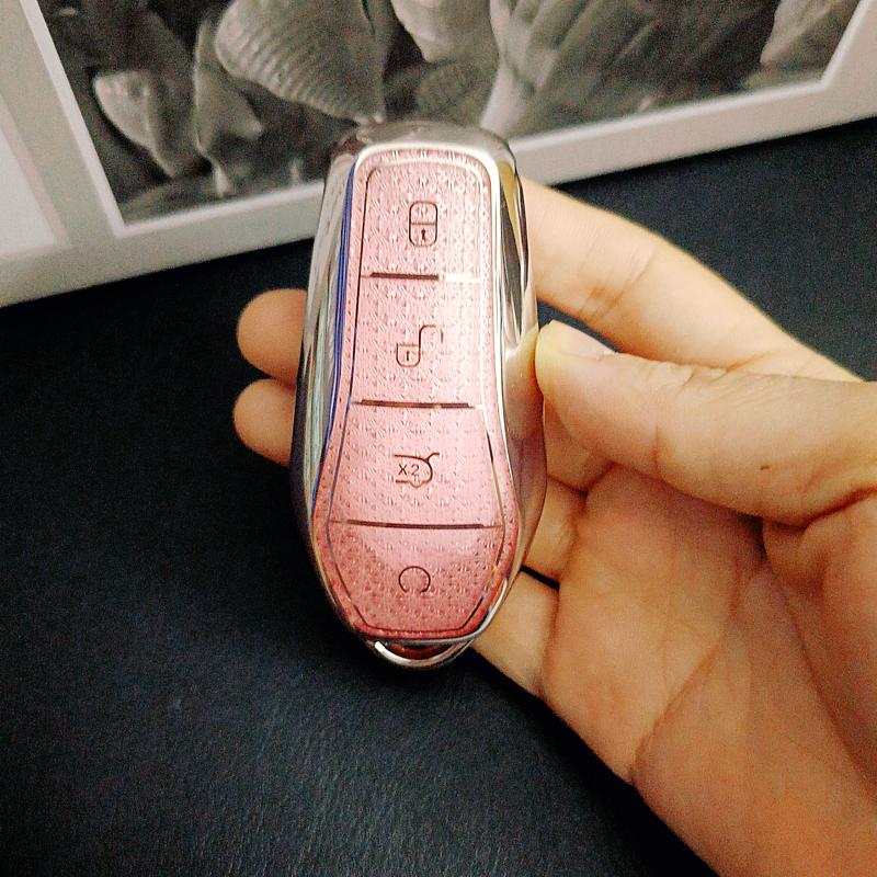 

Pink Diamond For Byd Atto 3 Han Ev Dolphin Qin Han/Tang Seal U Dm-I Atto03 Remote Car Key Case Cover Fob Keychain Accessories