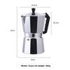 Italian Octagonal Mocha Pot - Aluminum Coffee Maker for European Brewing
