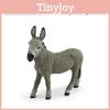 Farm Animal Pvc Model Set With Static Donkey Figures For Collectors And Decor