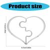 Elegante herzförmige Ausstechformen für Hochzeiten Edelstahl Keksstempel Valentinstag Dessert Backformen