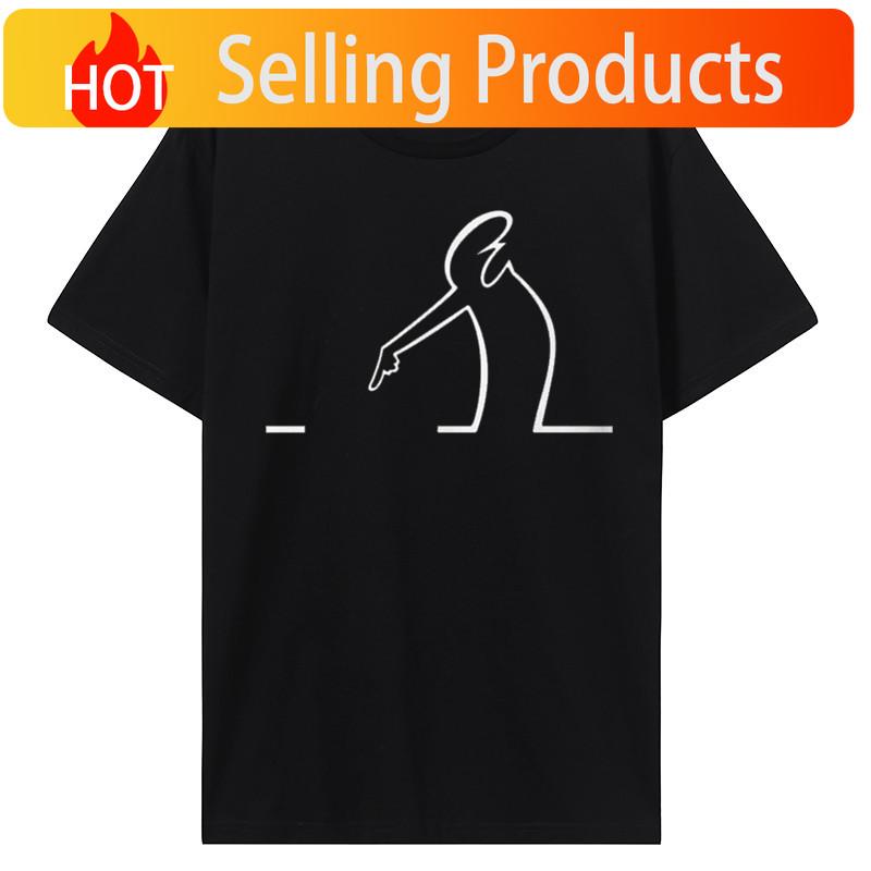 La Linea TV T-Shirt Für Unisex Zeigender Humor Lässige Sweatshirts T-Shirt Neuheit Trendig Locker Lustiges Baumwoll-T-Shirt