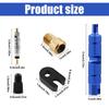 7-74PCS Presta Valve Core Brass FV Nozzle Replacement MTB Road Bike Tubeless Service Parts Alloy Remover Tool O-Ring Optional