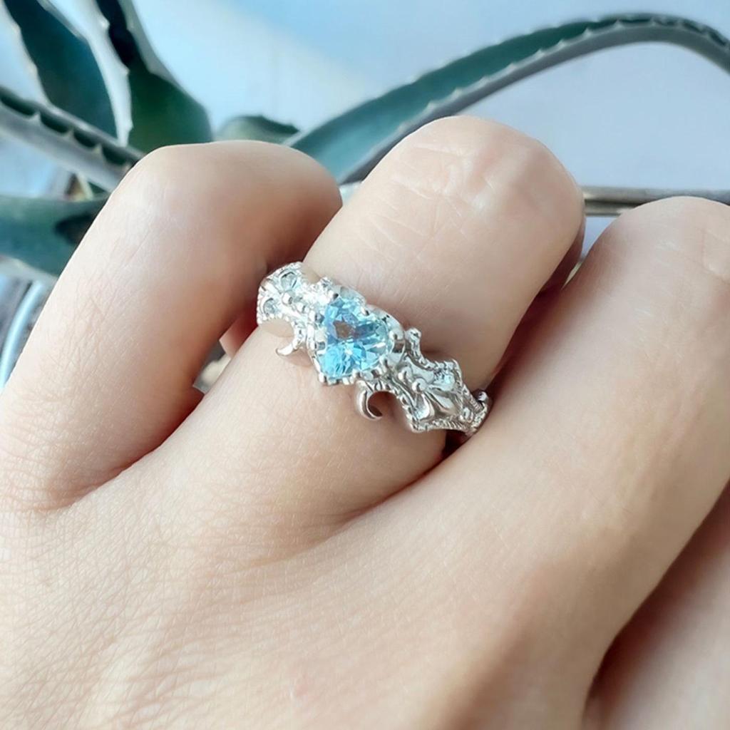 S925 Sterling Silver Gold-Plated Diamond Ring - Niche Retro High-End Cold Style Jewelry