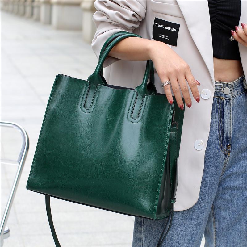 Toptrends Cowhide Genuine Leather Large Tote Bags For Women  Trend Designer A4 Office Shouder Bags Shopper Ladies Handbags