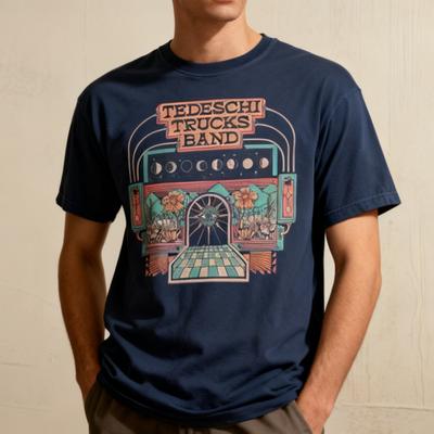 Tedeschi Trucks Band Koszulka z krótkim rękawem na trasę koncertową Prezent dla fana S 5XL Unisex Koszulka z metką Unisex Koszulka