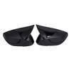 Side Mirror Housing Covers, Molded ABS Pair with Clearance Around Integrated Turn Signals After Adhesive Installation