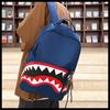 Schoolbag Men's Backpack Travel Bag Fashion Backpack Student School Bag Large Capacity Street Trend Shark Bag