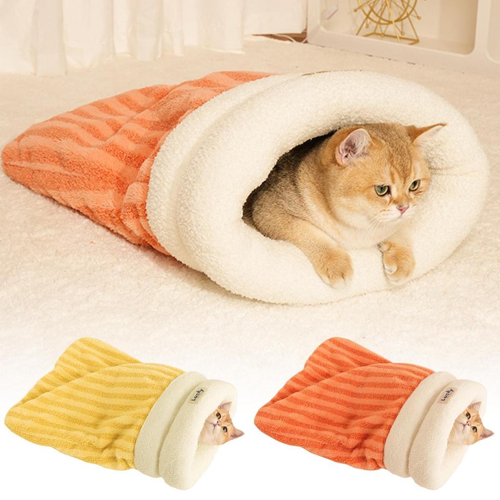 Sleeping Bag for Dogs Winter Snuggle Pouch for Pet Washable Cat Sleeping Bag for Apartment Outdoors Balcony Living Room Travel