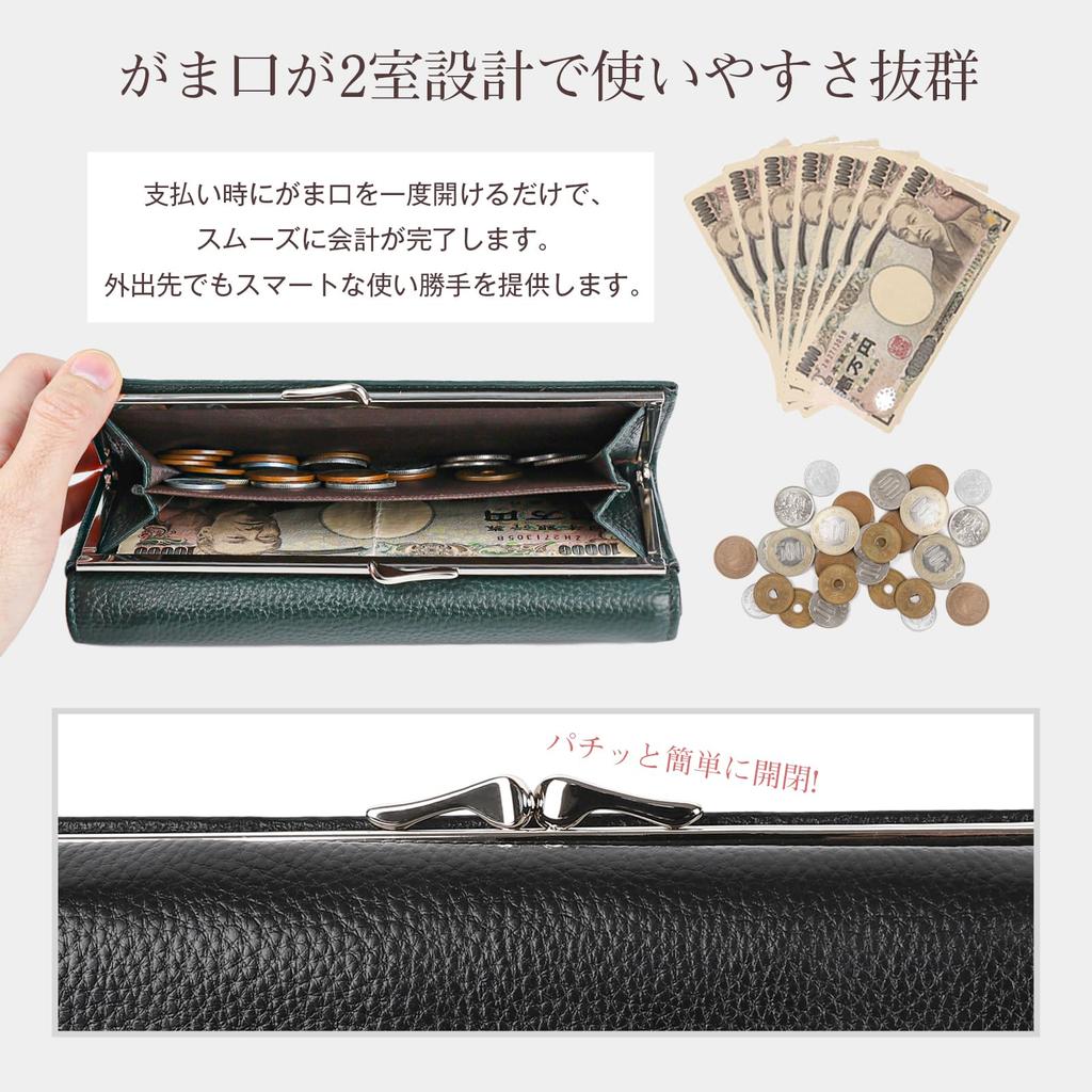 Genuine Leather Clasp Long Travel Large with Coin Two Gift Box Casual [imeetu] Women's Wallet, Wallet, Wallet, Capacity, Soft, Purse, Compartments,