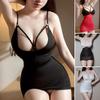 1Pc Bodycon Babydoll Polyester Fiber Night Dress Mini Dress Clubwear Lady's See Through Sleeveless