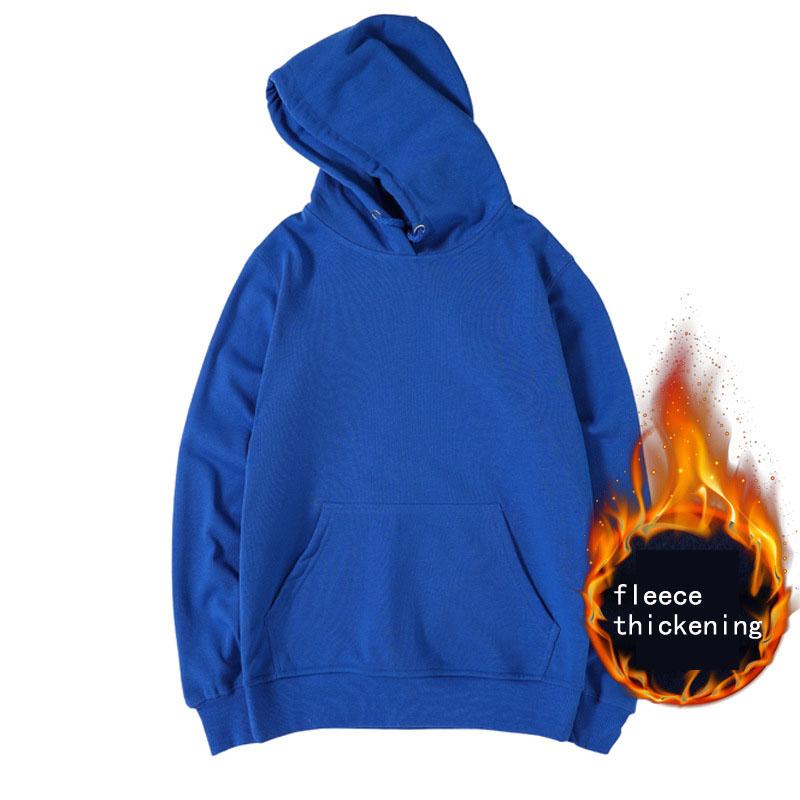 Winter Lässiger Kapuzenpullover Verdickter Fleece-Pullover für Männer und Frauen Rundhals-Sport-Langarm-Paarpullover