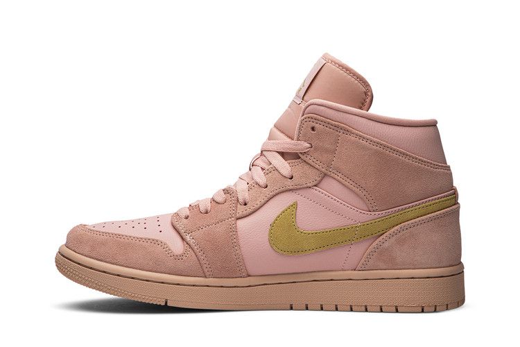 Men's Sneakers Jordan 1 Mid Coral Gold Coral Stardust/Club Gold-Coral Stardust