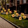 Sonnenblumen-Gartenlicht - Dekorative Nachtlampe für Außenrasen, Hof, Villa, Balkon