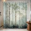 Boho Shower Curtain  - Celestial Moon & Botanical Vine Print Waterproof Bathroom Curtain with Rust-Proof Hooks Included,Bohemian