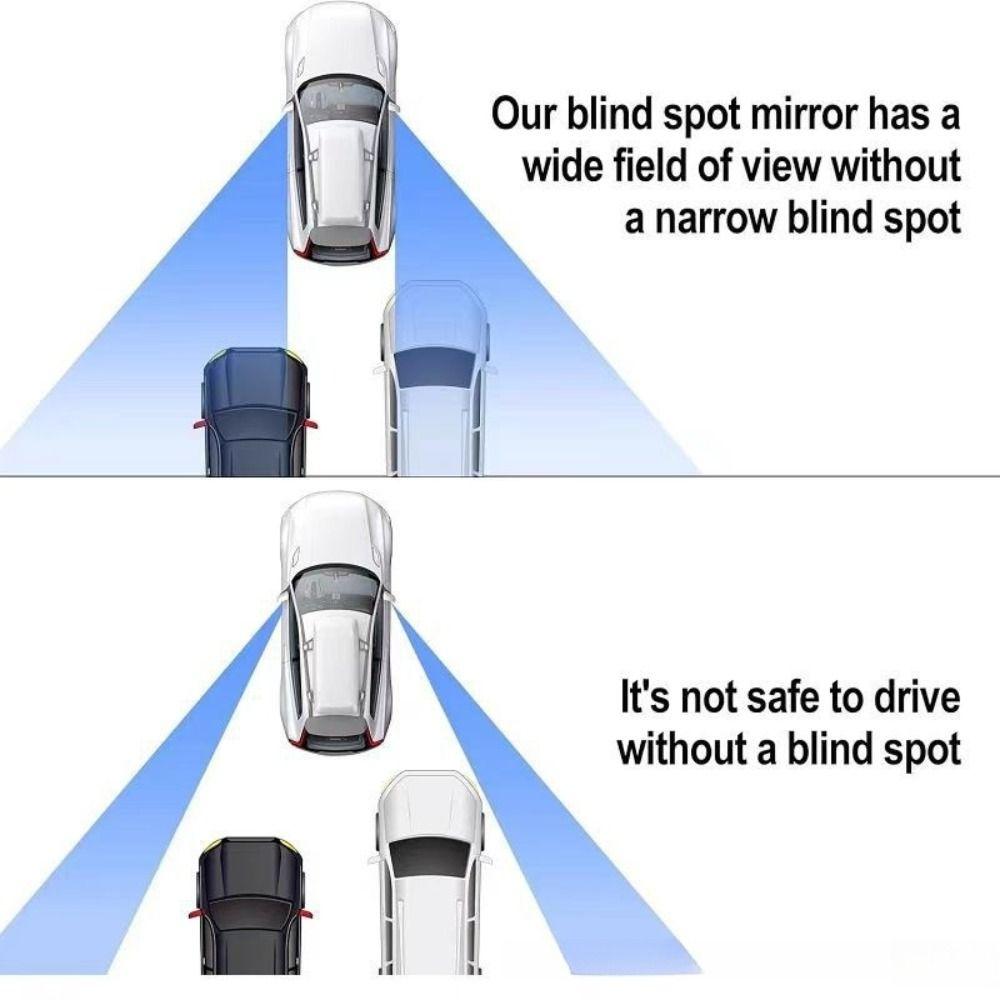 1pair Heart Shape Blind Spots Mirrors Waterproof Rearview Mirror Side View Mirror  Car Accessory