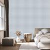 Geometric rhombus wallpaper light gray and blue 50x1000