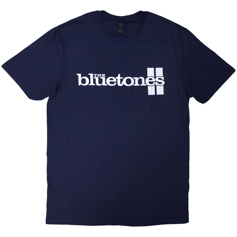 

The Bluetones T-Shirt: Stripe Logo (Navy Blue) OFFICIAL NEW XL