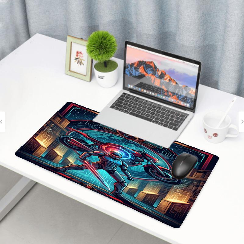 Knight Rider Print Mouse Pad, Anti‑Slip Desktop Keyboard Mat, for PC Laptop Gaming Working Daily Use, Cool Festival Surprise Gift