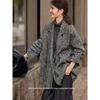 XWI Women's Loose Fit Double-Sided Wool Blend Coat
