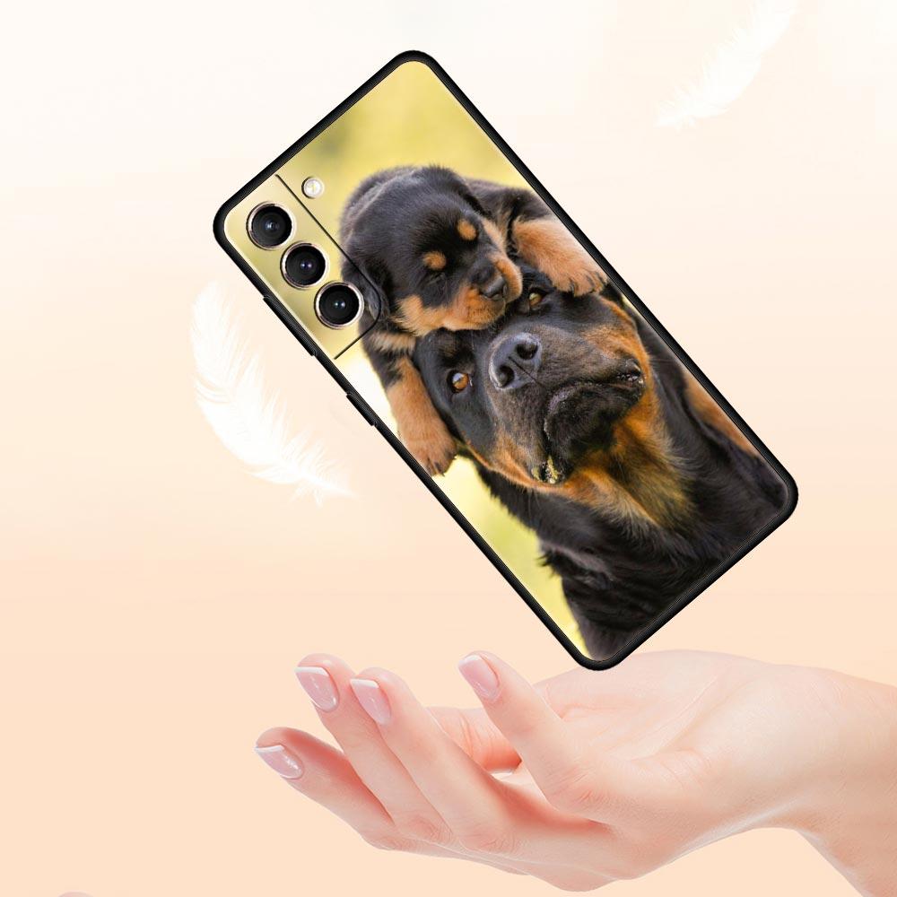 Rottweiler Dog Phone Case For Samsung Galaxy S23 Ultra S22 S21 S20 FE 5G S10 S10E S9 S8 Plus Note 20 Soft Silicone Cover Bumper