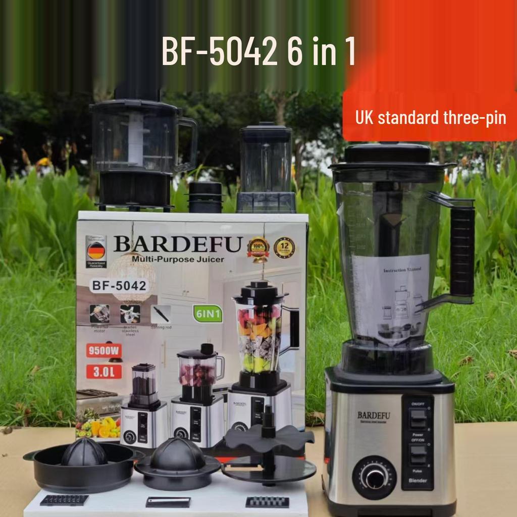 4L 8-in-1 High-Power Stainless Steel Blender: Mixer, Meat Grinder, Ice Crusher, Juicer