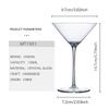 MT1501 CRISON Crystal Glass Bar Martini Cocktail Glass Champagne Wine Glass Wedding Party Home Glass Cup 130ml