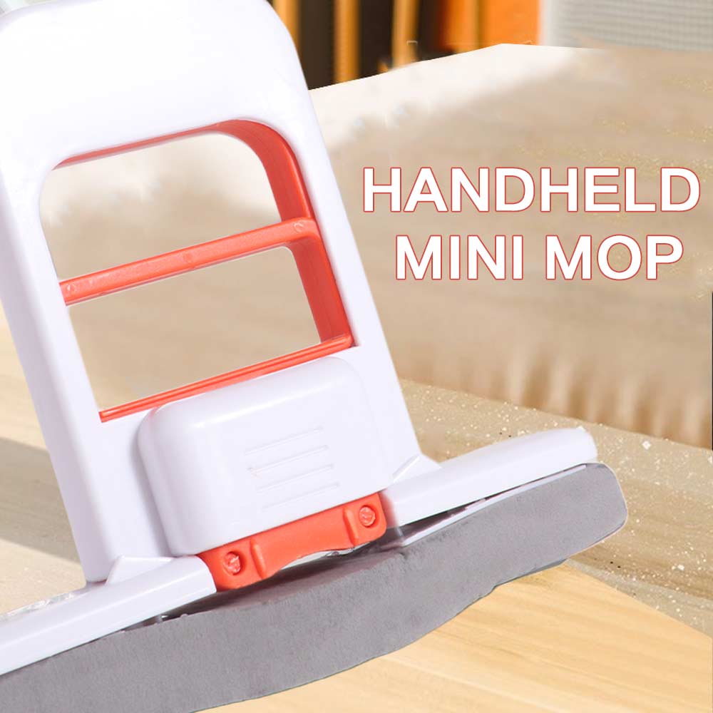 Portable Mini Desktop Mop Foldable Sponge Head Mop Sponge Cleaning Tool Handheld Mop Kitchen