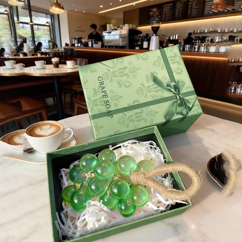 Crystal Rose Scented Grape Bunch Handmade Soap: Long-Lasting Home Fragrance & Hand Wash Souvenir