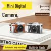 4K HD Retro Outdoor Travel Camera: Metal Body, Exquisite Compact Design for Video Recording